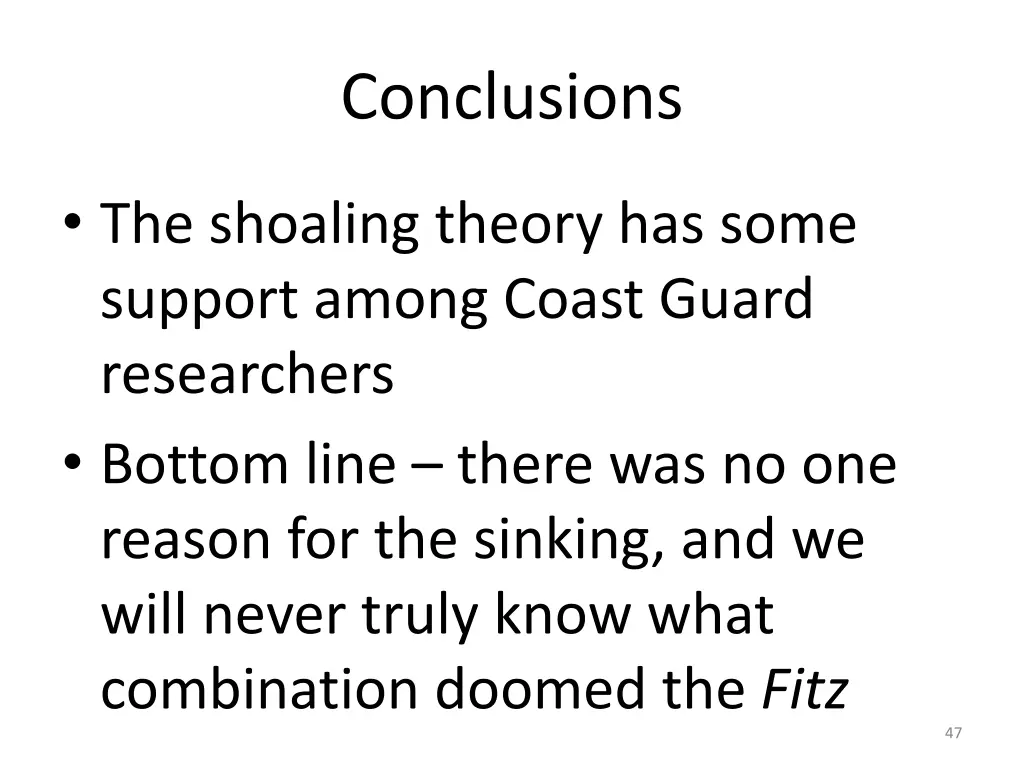 conclusions 1