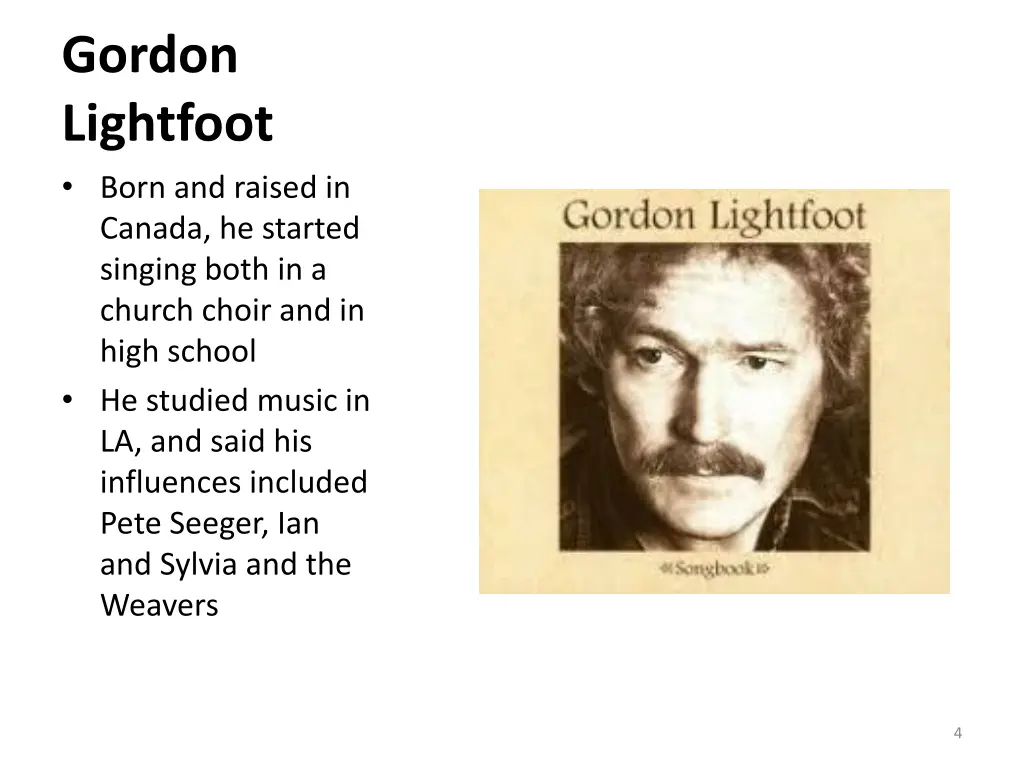 gordon lightfoot born and raised in canada