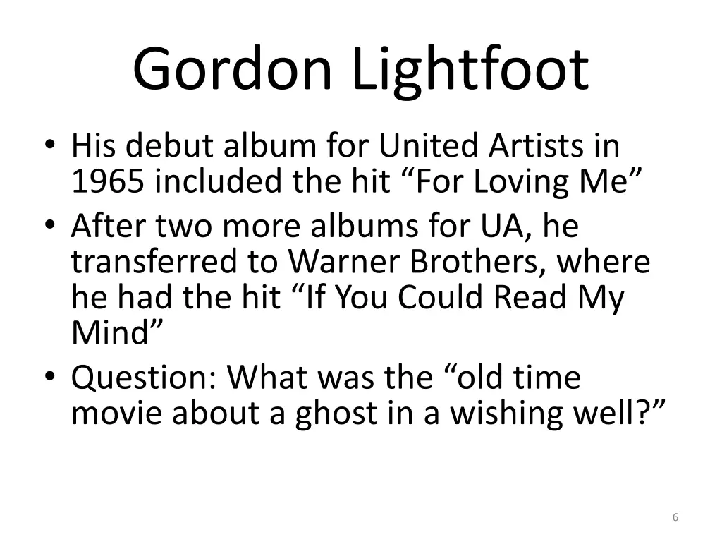 gordon lightfoot his debut album for united