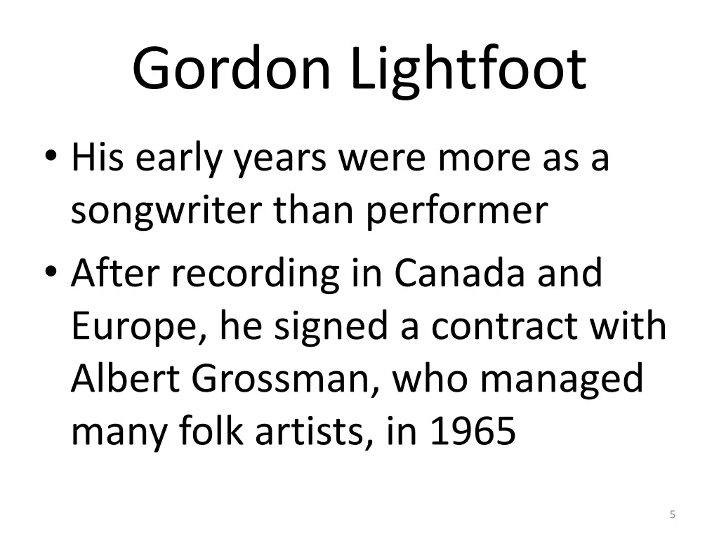 gordon lightfoot