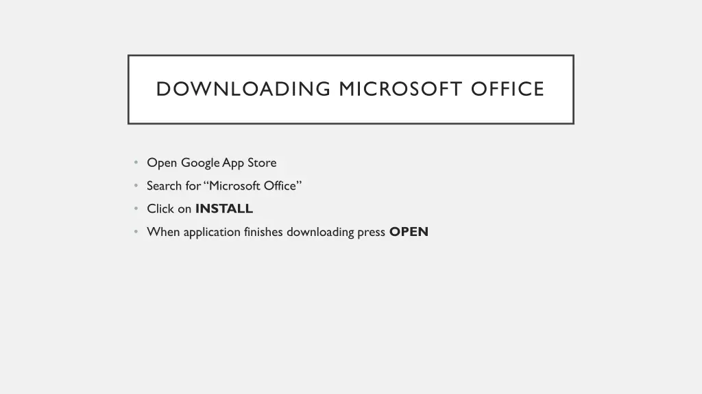 downloading microsoft office