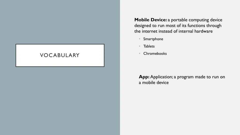 mobile device a portable computing device