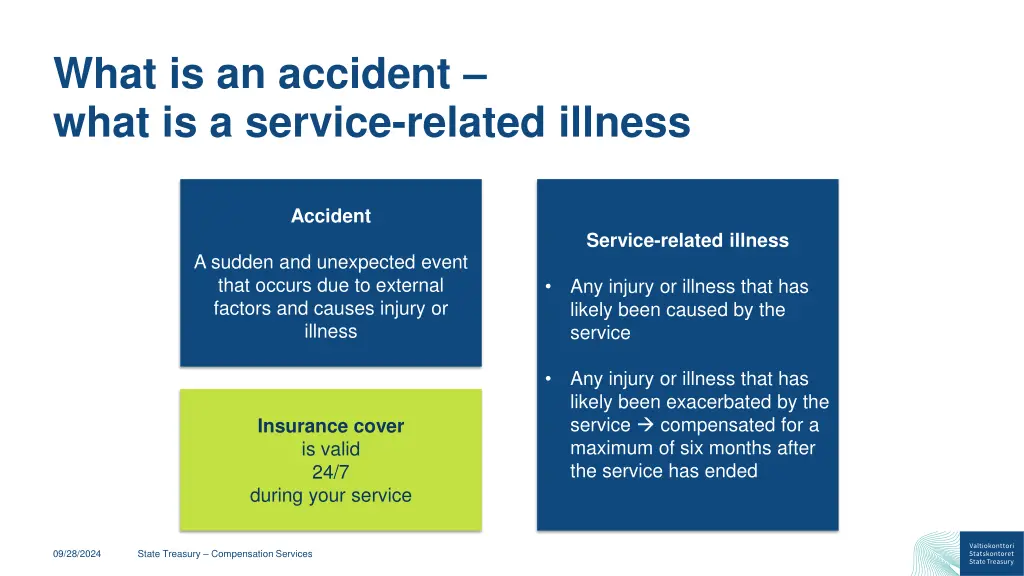 what is an accident what is a service related