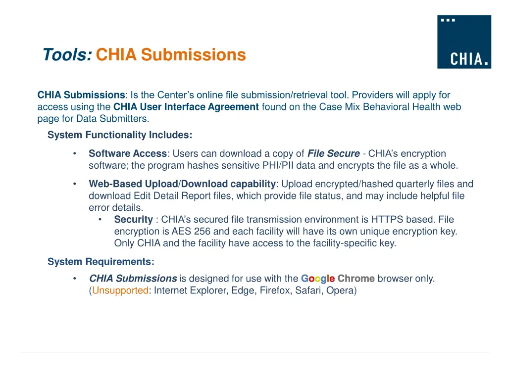 tools chia submissions