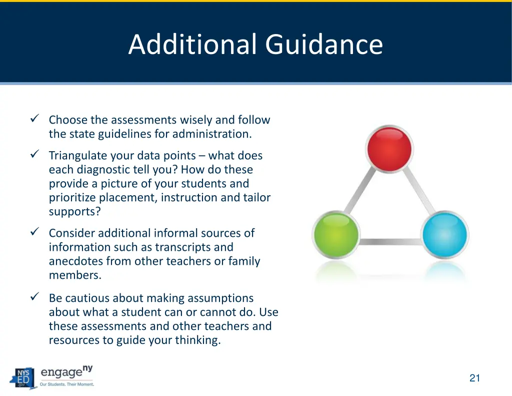 additional guidance