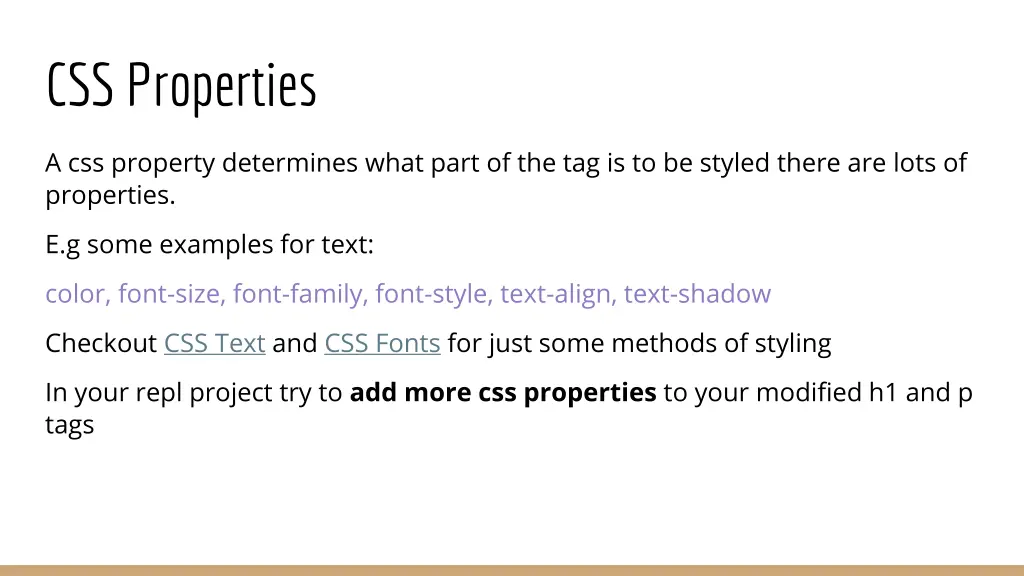 css properties