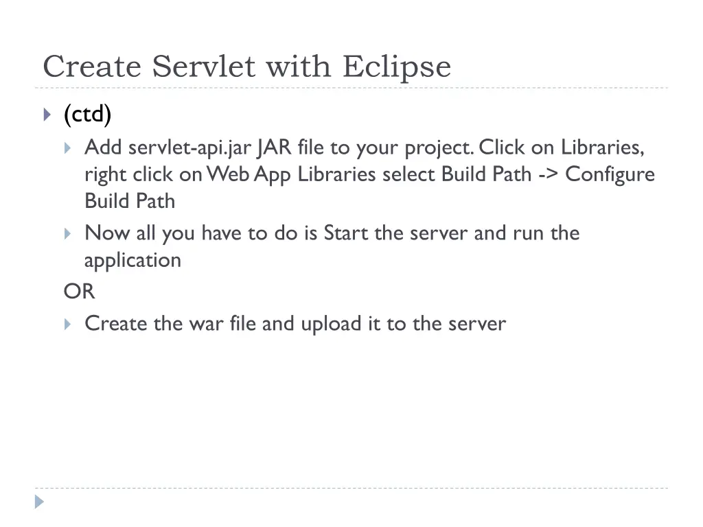 create servlet with eclipse 1