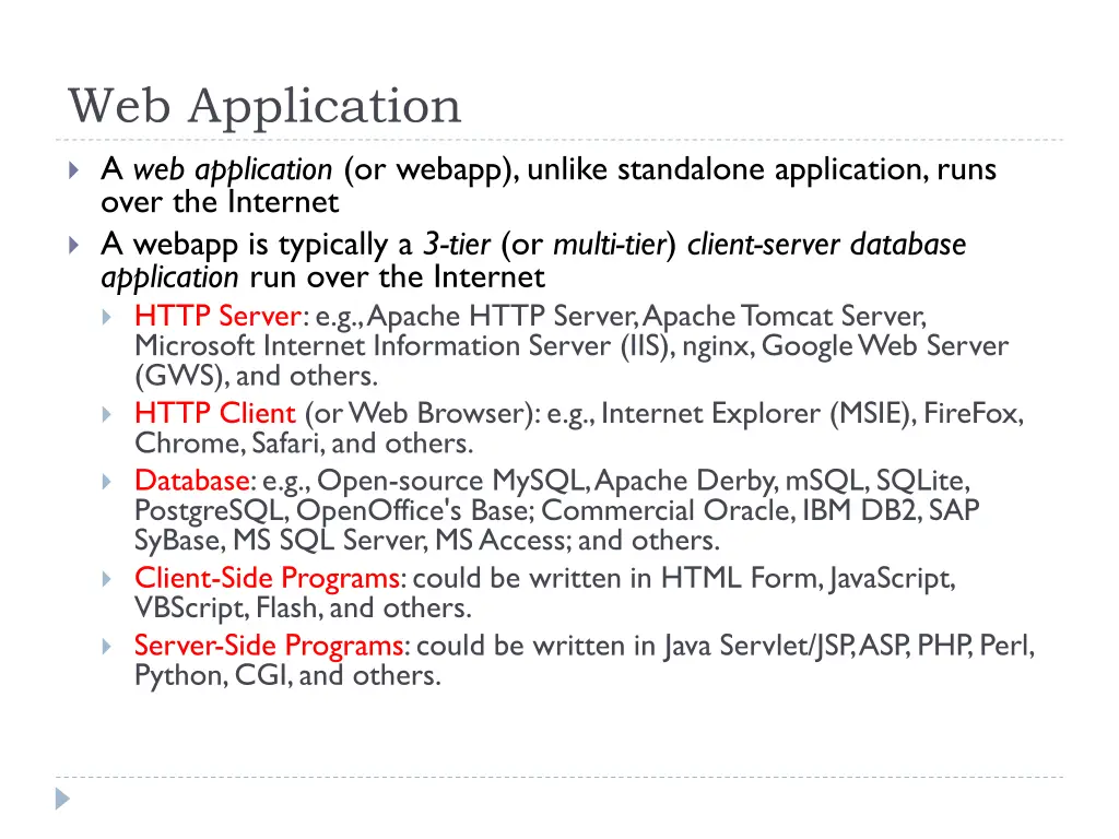 web application