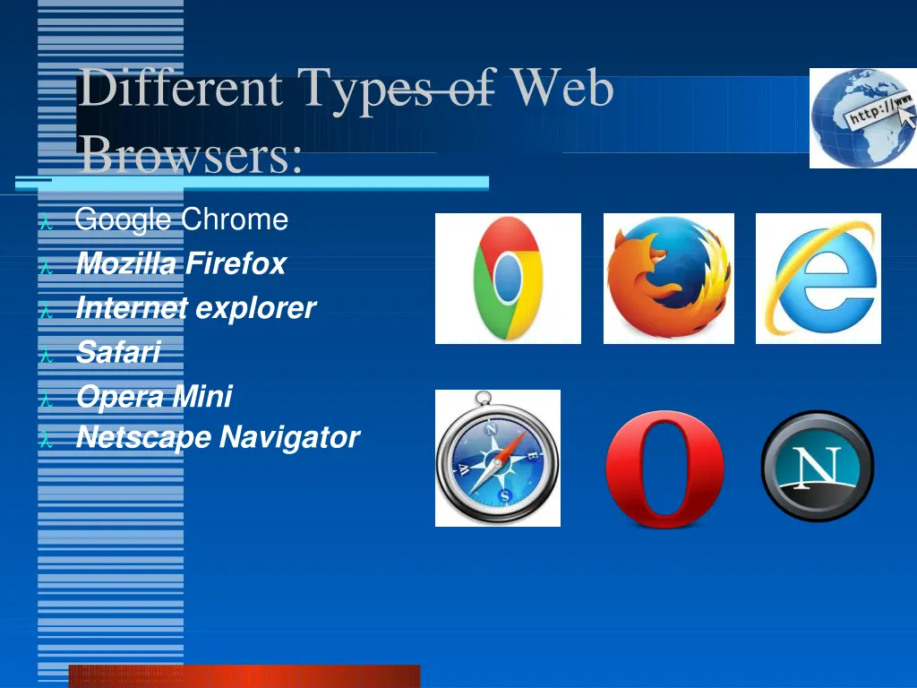 different types of web browsers