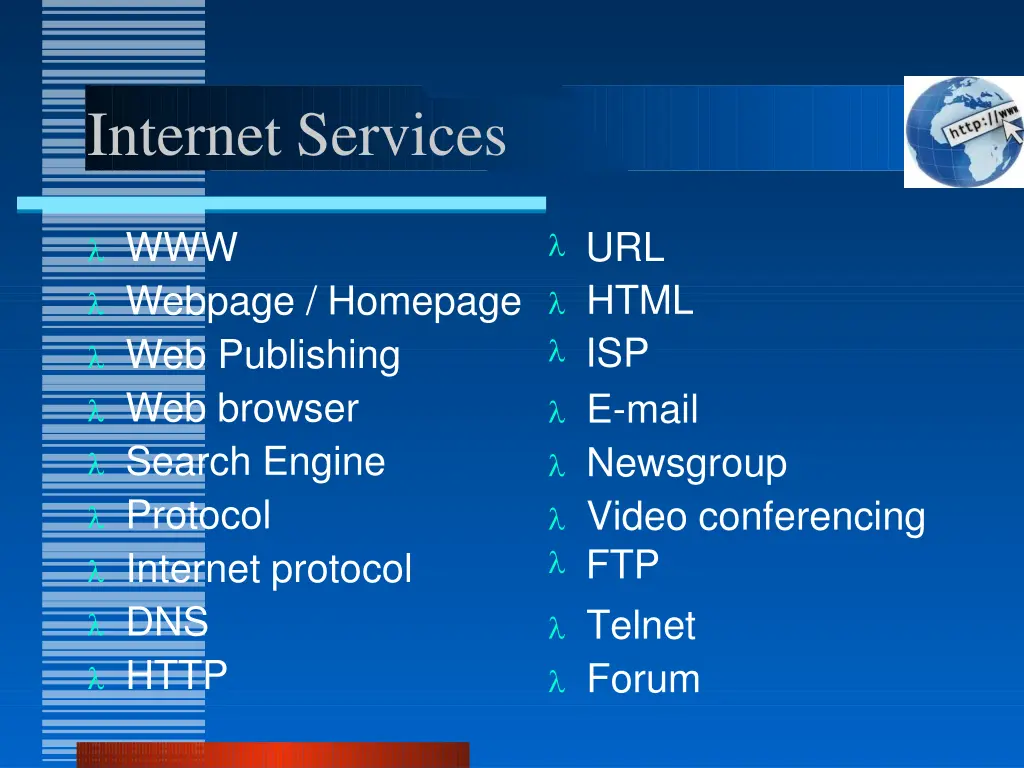 internet services