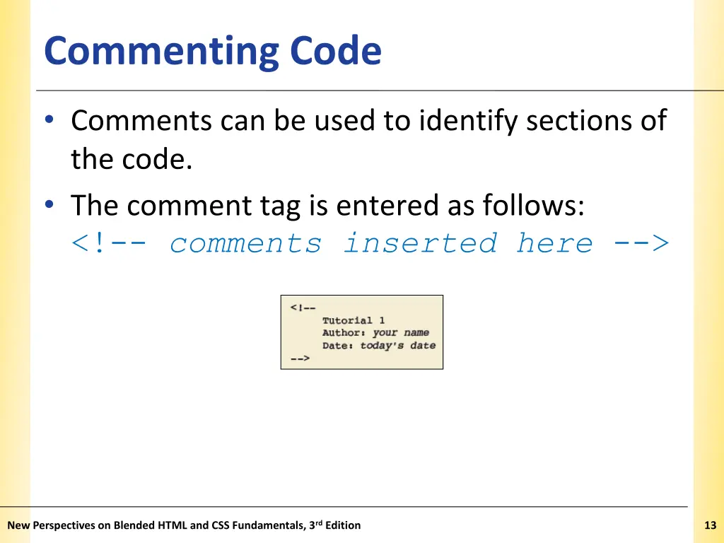 commenting code