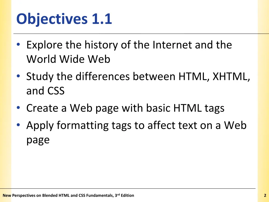 objectives 1 1