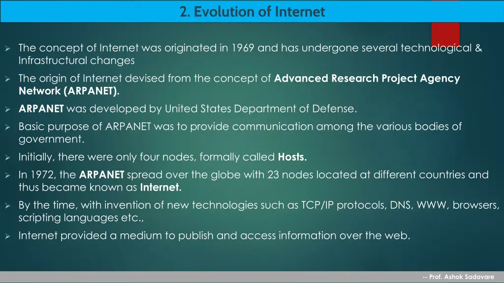 2 evolution of internet