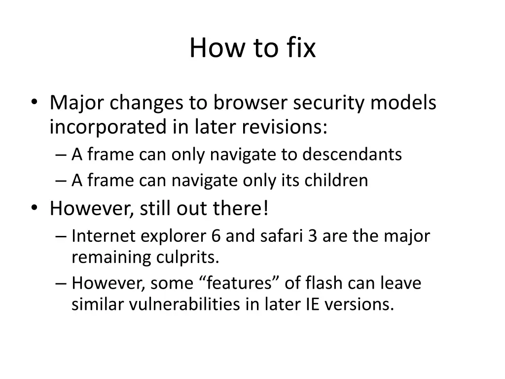 how to fix