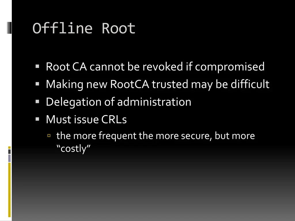 offline root