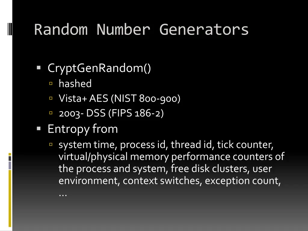 random number generators 1