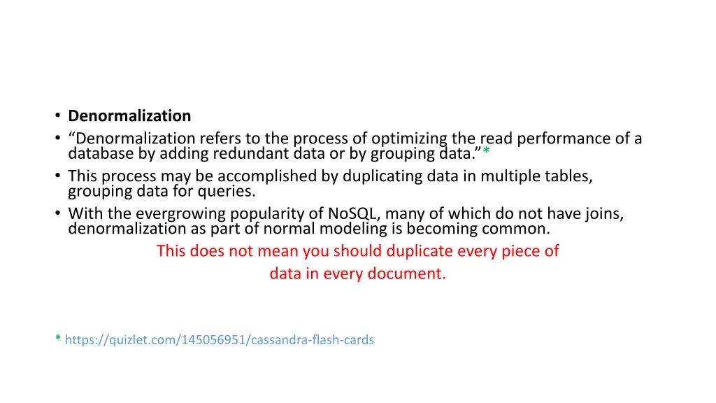 denormalization denormalization refers