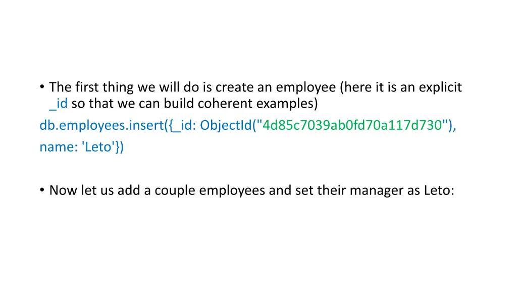 the first thing we will do is create an employee