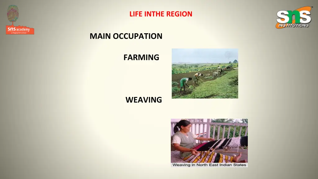 life inthe region 1