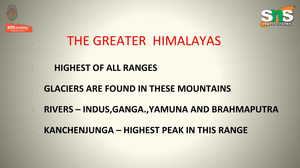 the greater himalayas