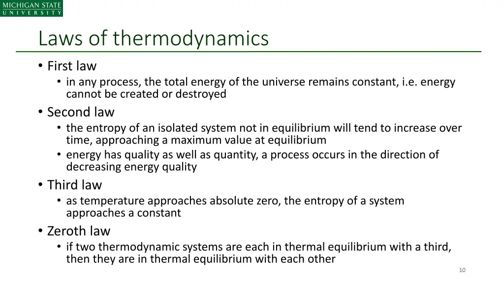 laws of thermodynamics first law in any process