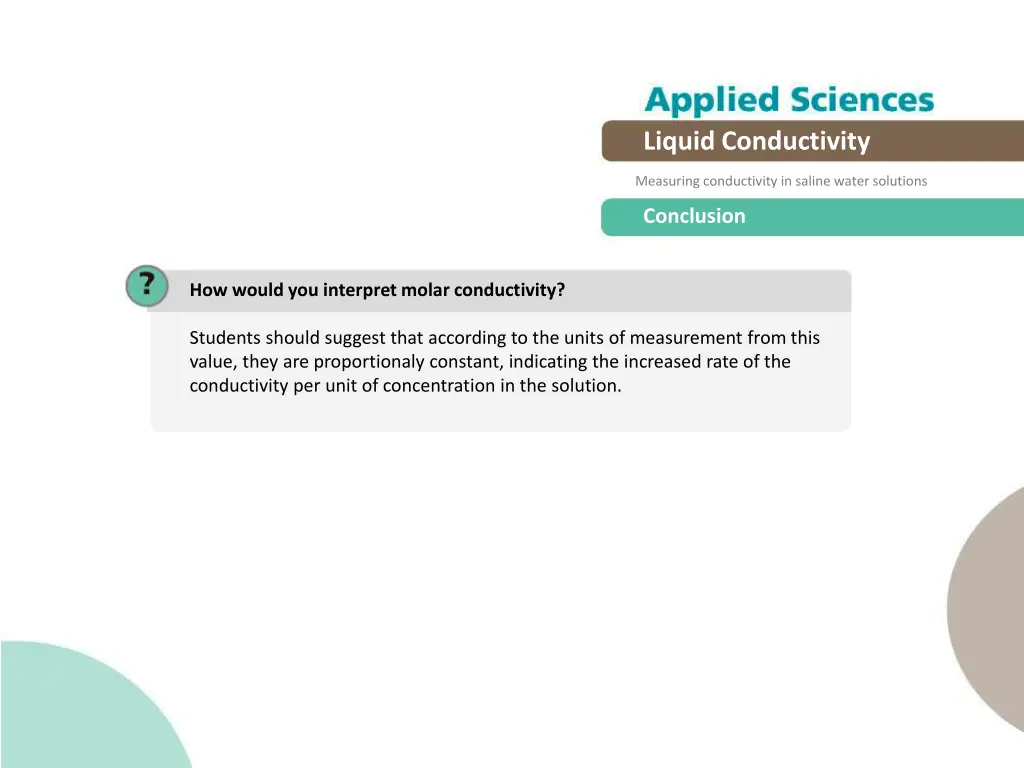 liquid conductivity 19