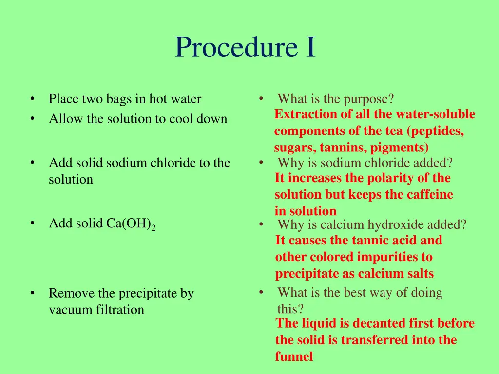 procedure i