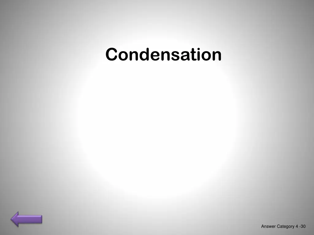 condensation