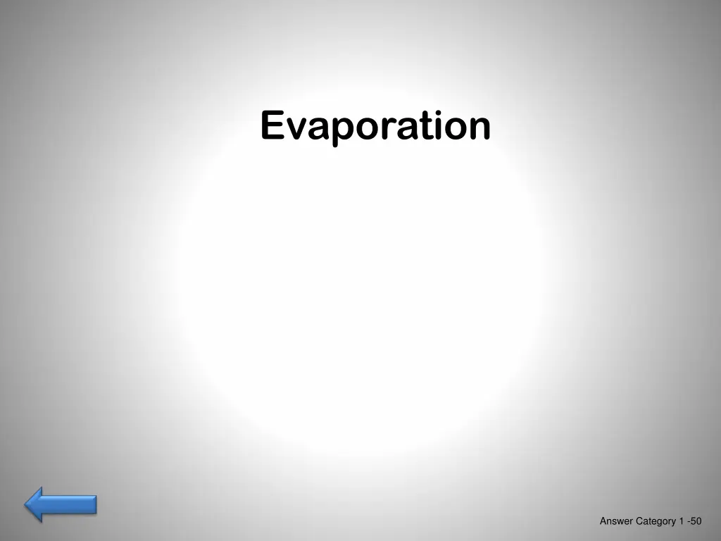 evaporation