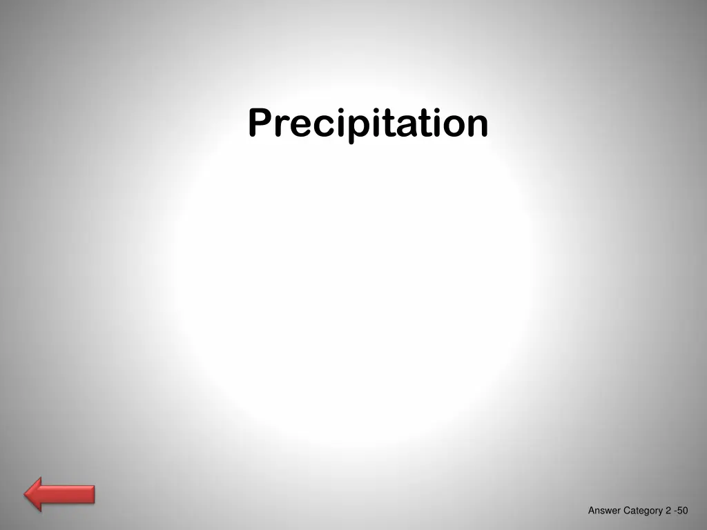 precipitation