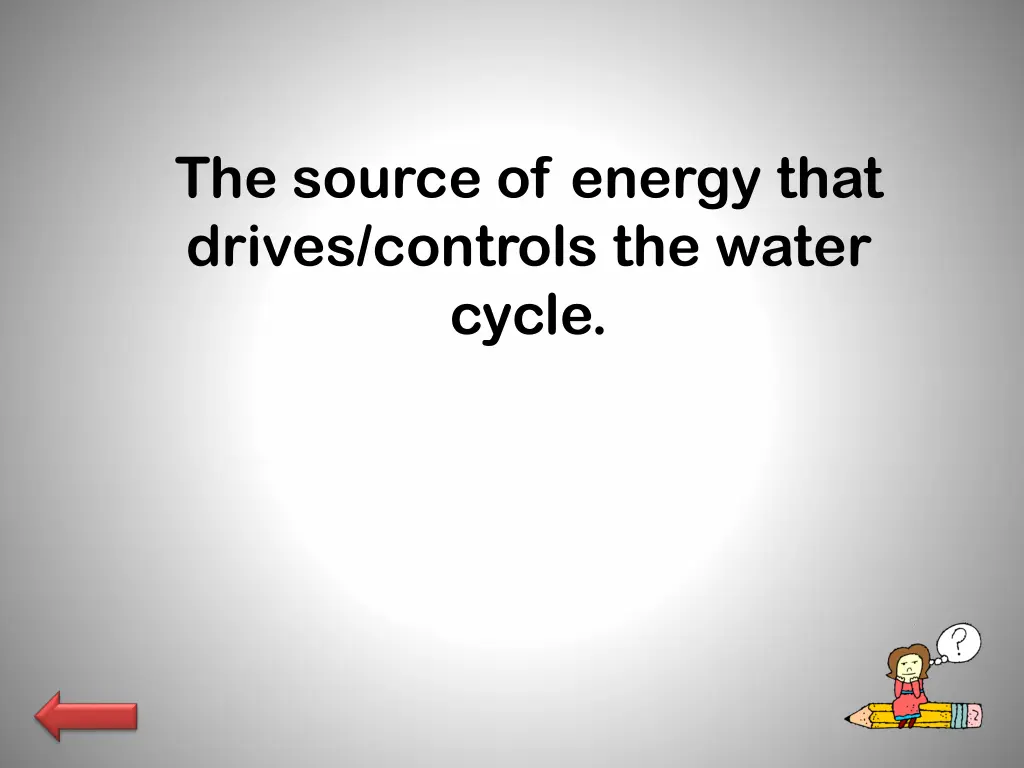 the source of energy that drives controls