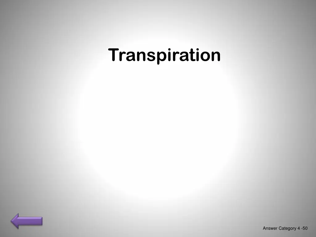 transpiration