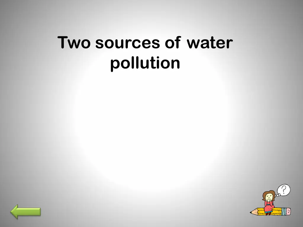 two sources of water pollution