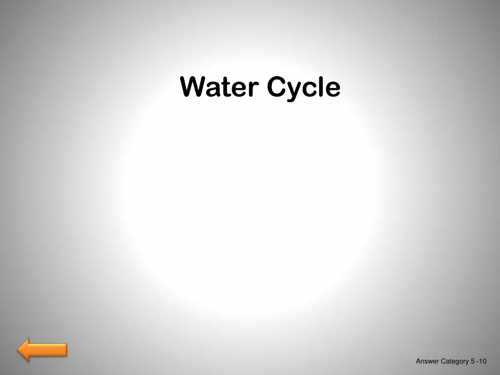 water cycle