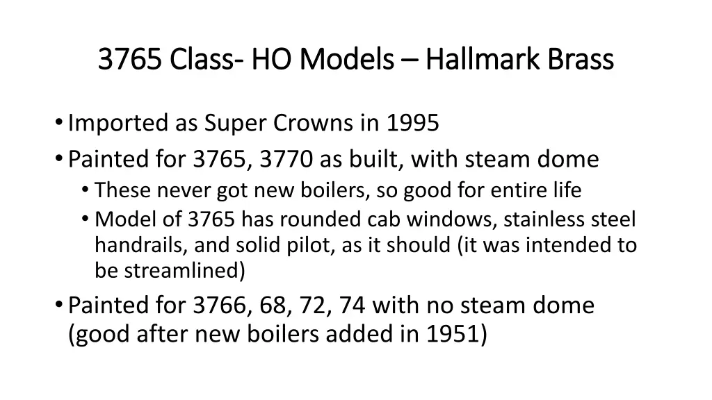 3765 class 3765 class ho models 1