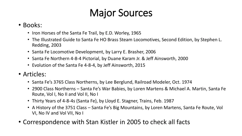 major sources major sources