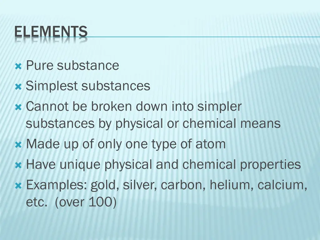 elements