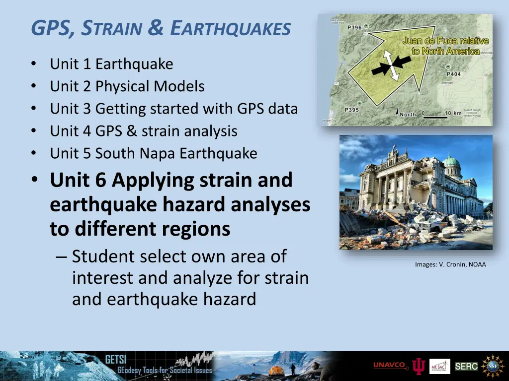 gps s train e arthquakes