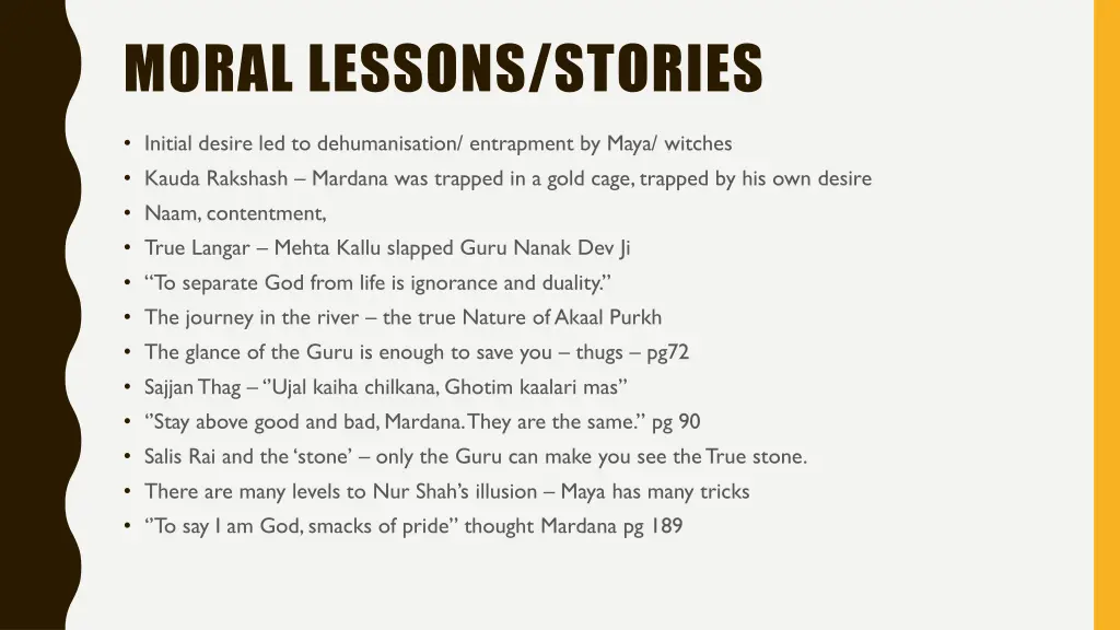 moral lessons stories