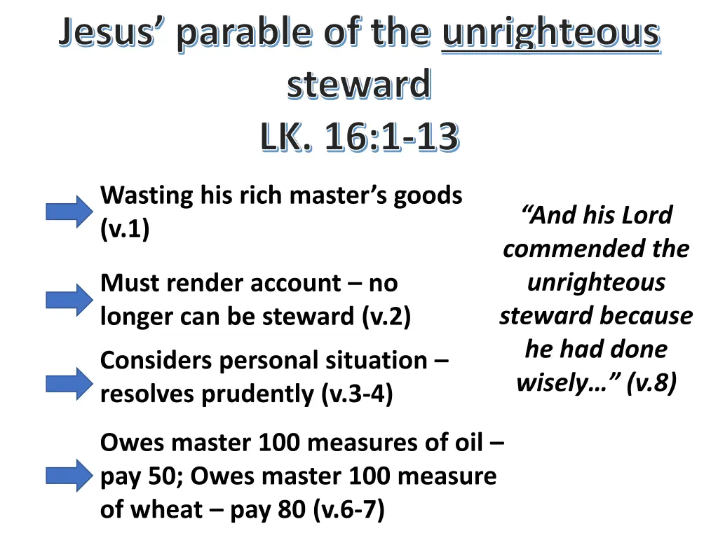 jesus parable of the unrighteous steward 4