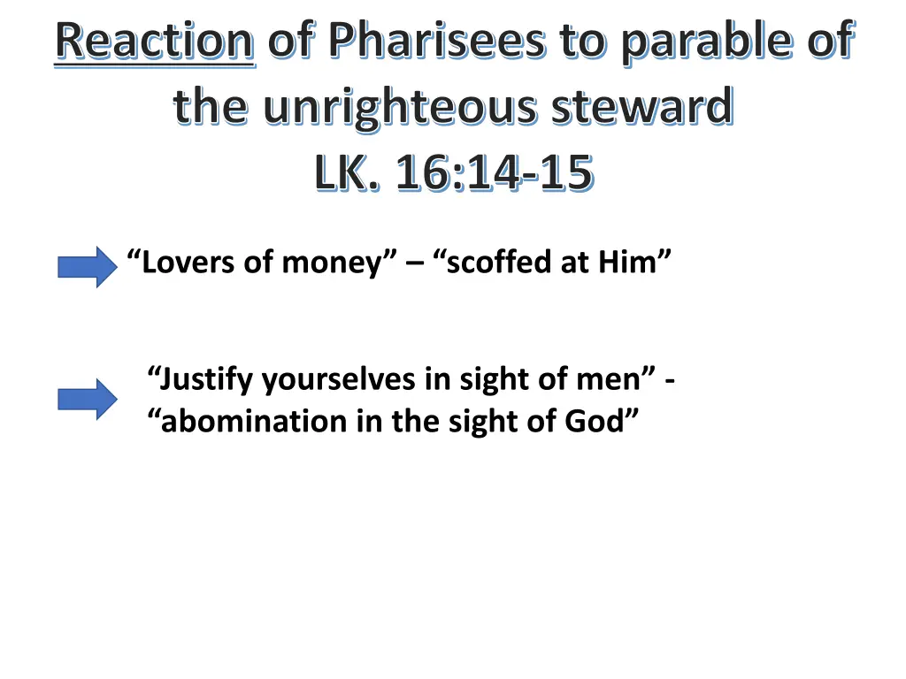 reaction of pharisees to parable 1