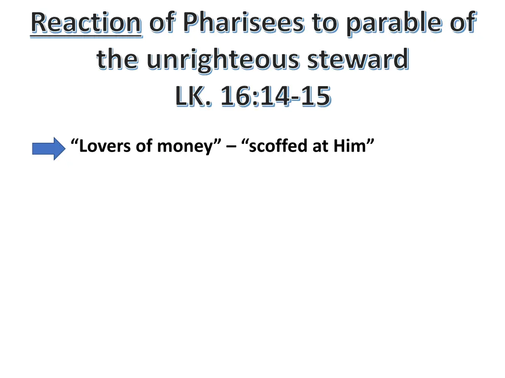 reaction of pharisees to parable