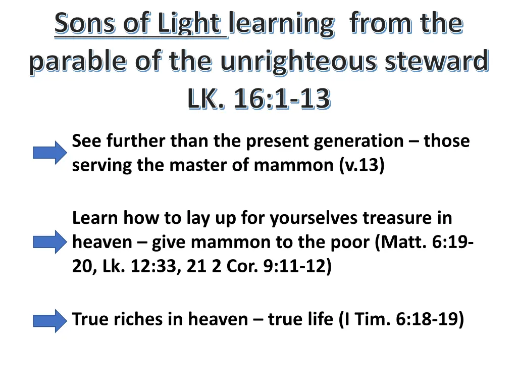 sons of light learning from the parable 2