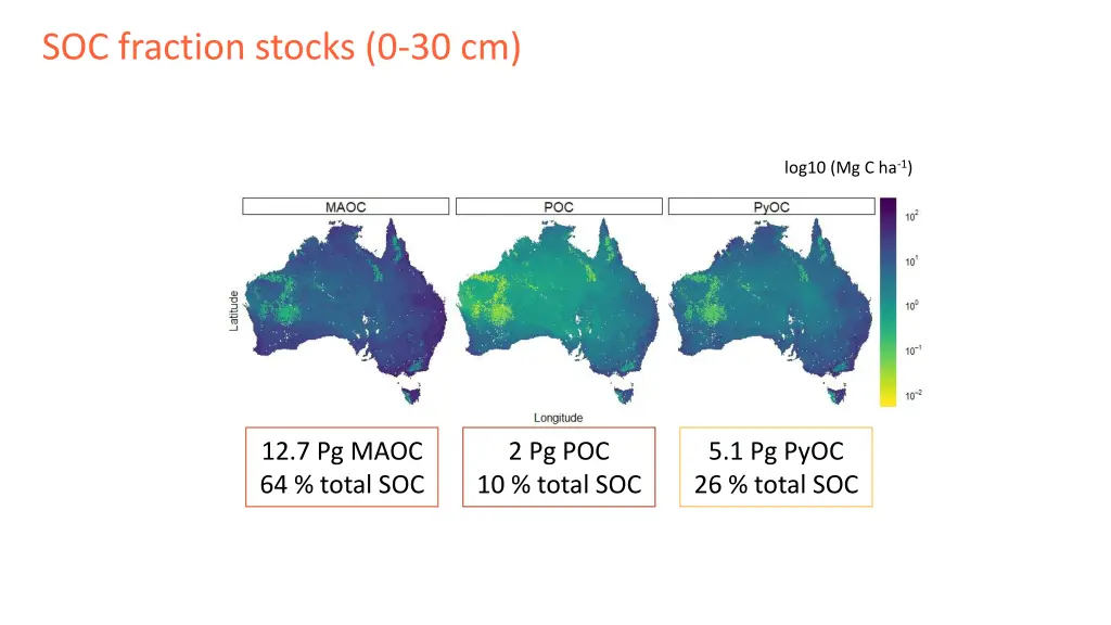 soc fraction stocks 0 30 cm