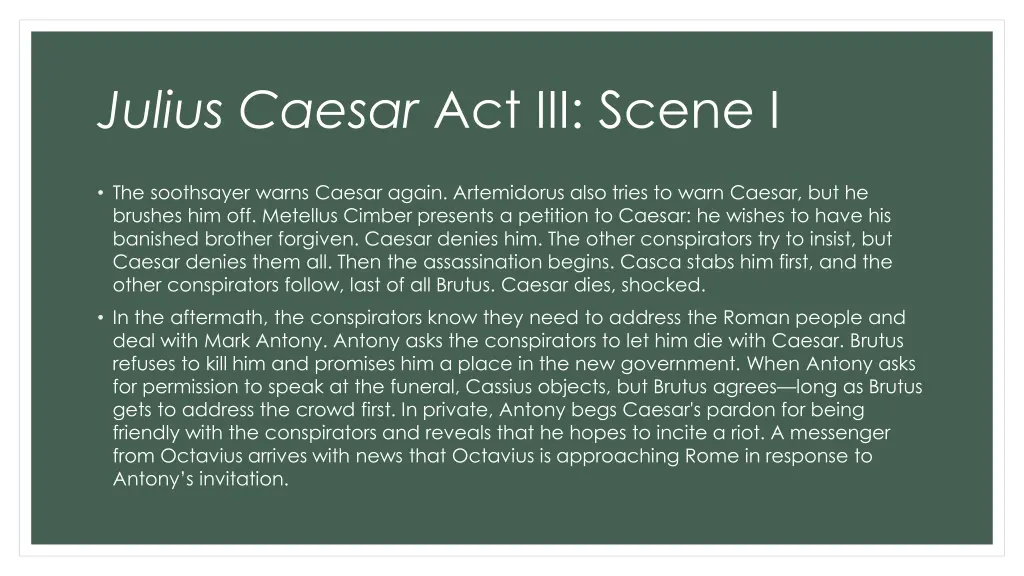 julius caesar act iii scene i