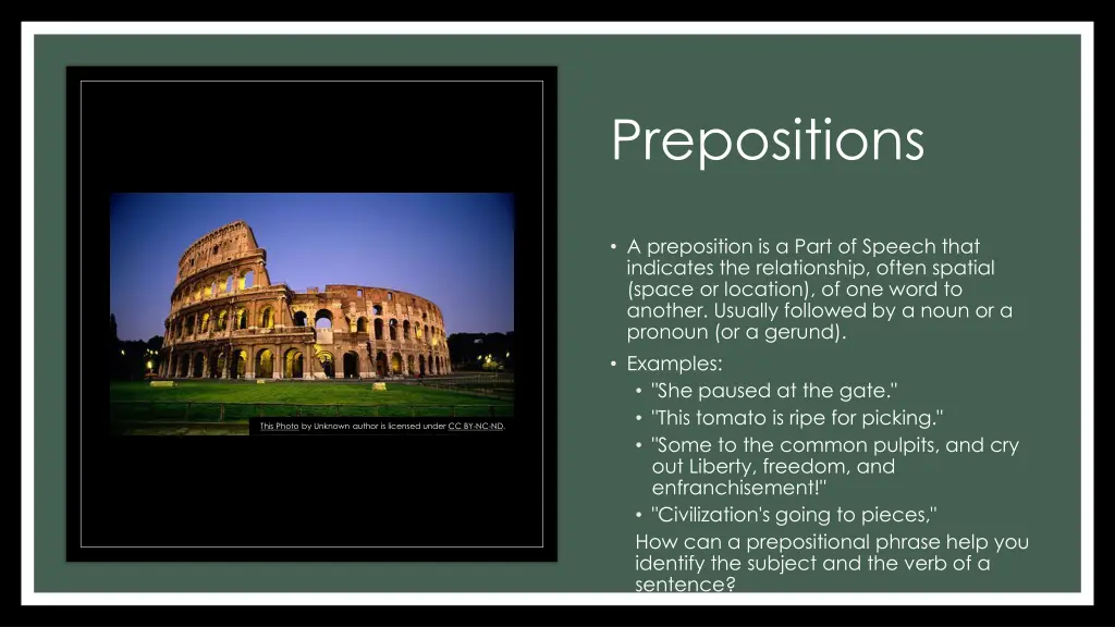 prepositions