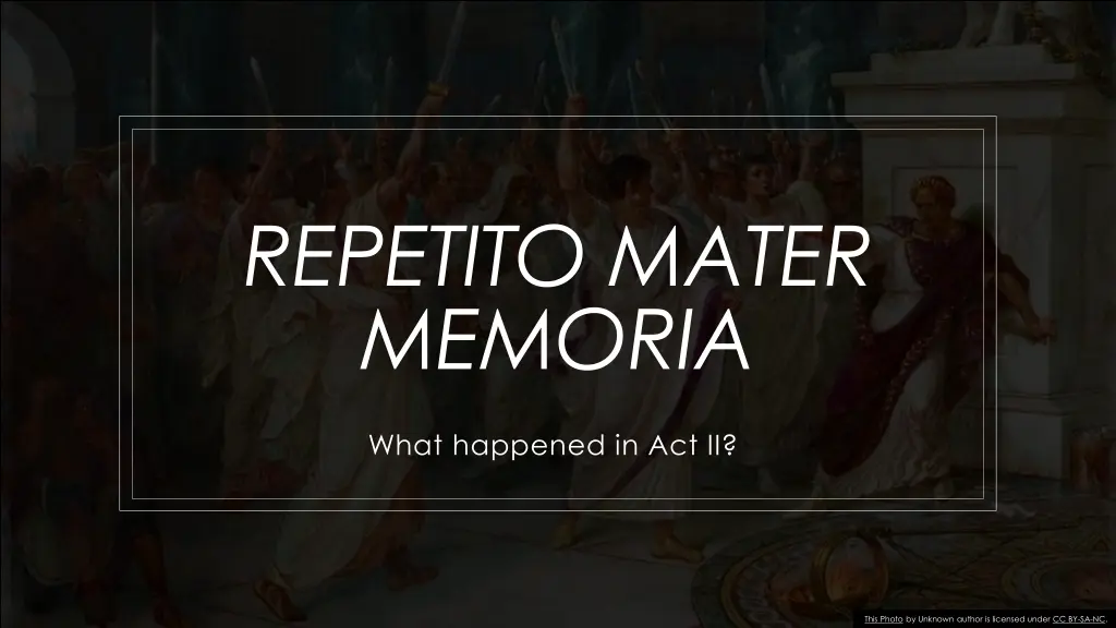 repetito mater memoria