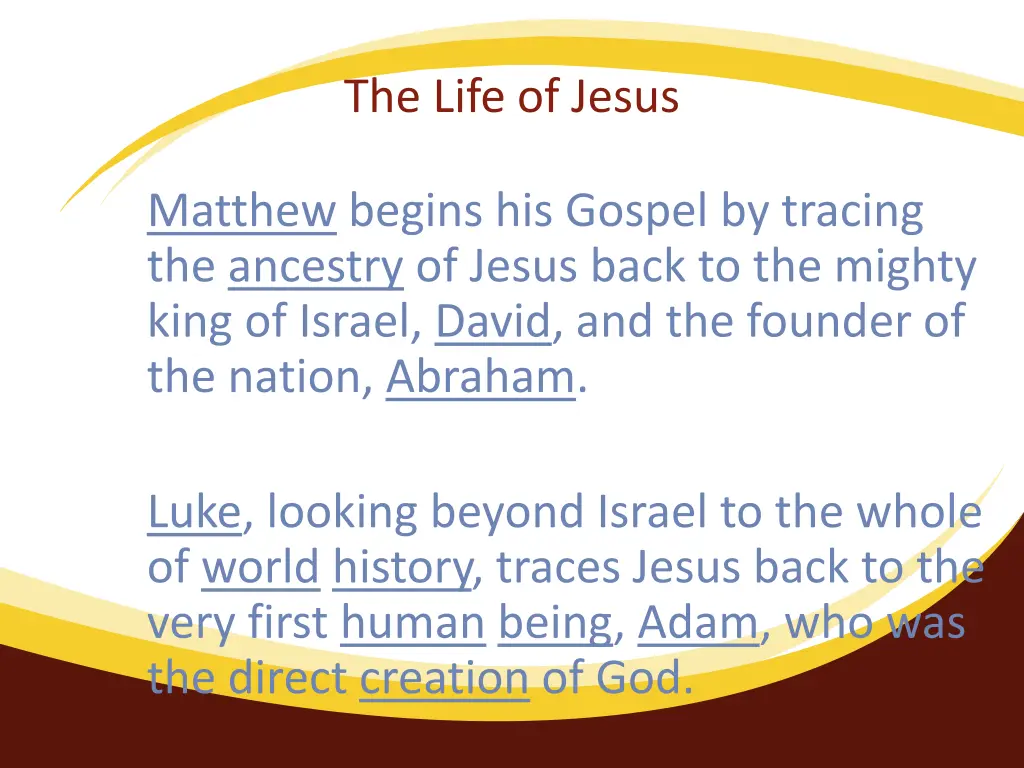 the life of jesus 2