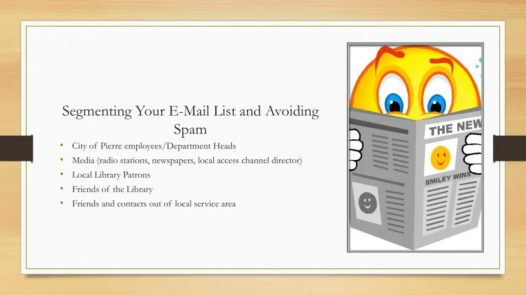 segmenting your e mail list and avoiding spam