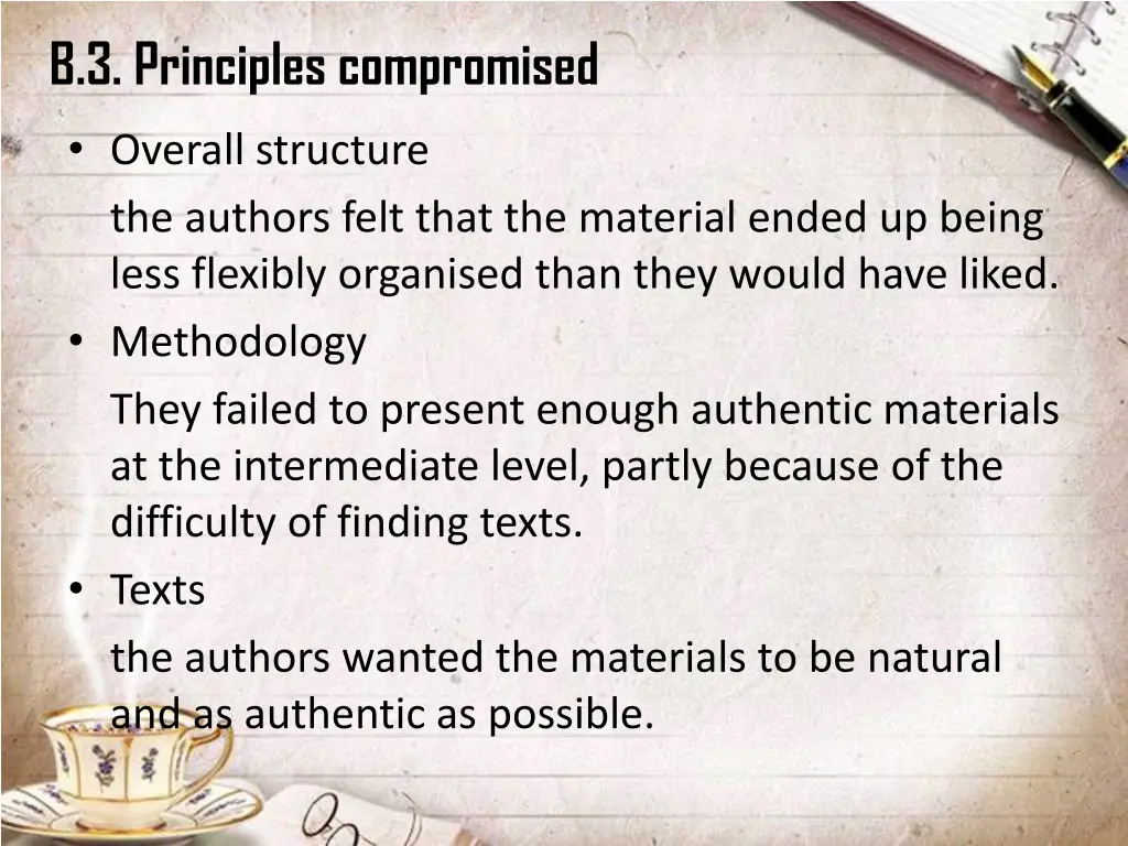 b 3 principles compromised